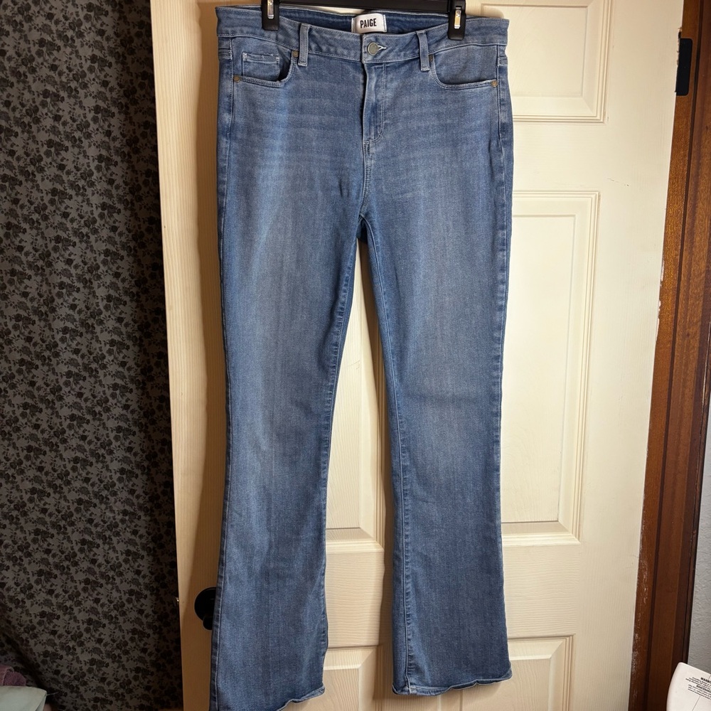 PAIGE Light Blue High Rise Bootcut Jeans Size 32(14)